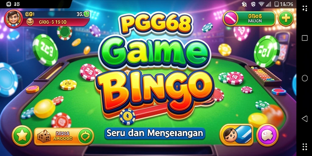 Tampilan gameplay PGG68 yang menarik dan interaktif saat bermain Bingo.