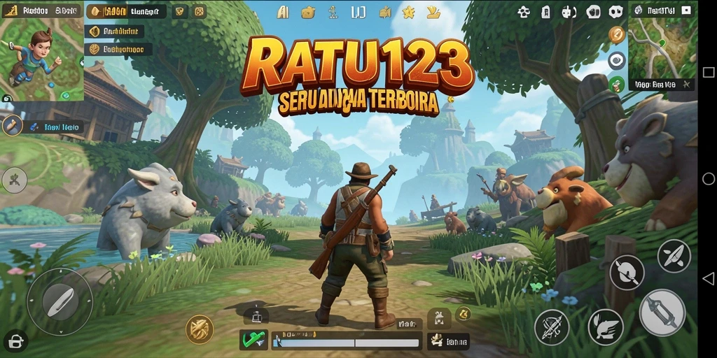 Tampilan gameplay open world yang menakjubkan di RATU123.
